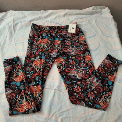 Women's Printed Brushed Buttery Soft Leggings Plus Size NWT