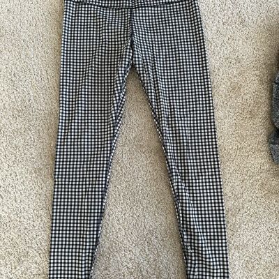 Glyder Elongate Checked  Black & White Yoga Leggings Size M Workout Pants