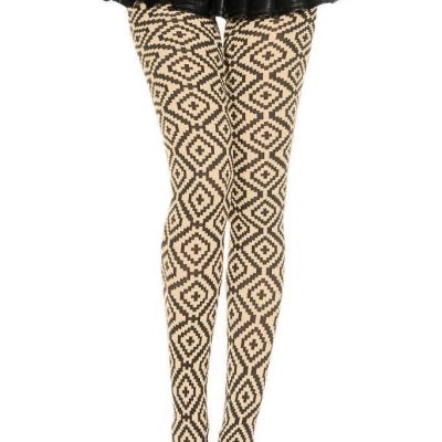 sexy MUSIC LEGS opaque diamond CROSS geometric TRIBAL tights PANTYHOSE nylons