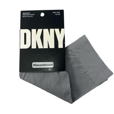 Vintage DKNY Diamond Trouser Sock Slate Gray Discontinued 1996