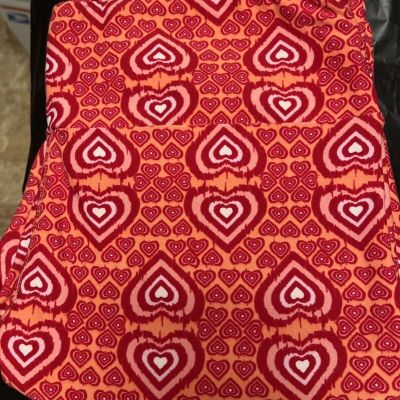 LuLaRoe Women's TC Heart Print Valentine Leggings