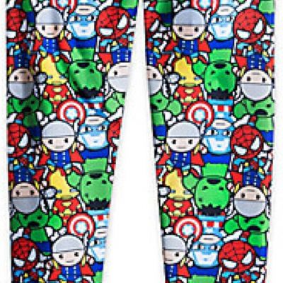 Disney Store Marvel Avengers Women MXYZ Chibi Legging/ Pants NEW