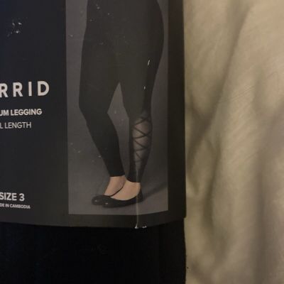 Torrid Black Premium Leggings Full Length. Sz 3