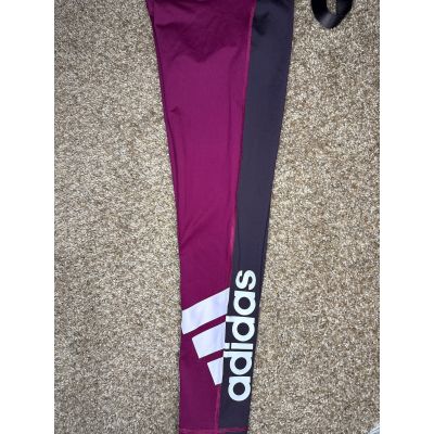 Purple adidas aero ready leggings