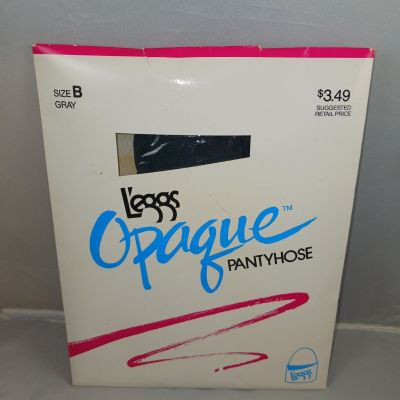 Leggs Opaque Pantyhose Grey Size B