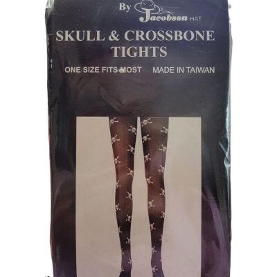 NWT  Skull and Crossbones Tights Nylons Stockings One Size