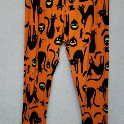 Womens Legging Pants Size 3X Runway Ready Couture Multicolor Halloween