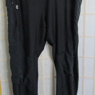 Under Armour Heat Gear Fitted Black Workout Polyester/Spandex Womans Pant L