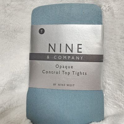 Nine & Company Opaque Control Top Tights New Size T  5'10