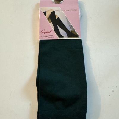 Sophia Lady Trouser Socks Dark Green One Size Fits All