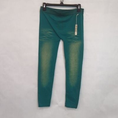 NWOT -Womens Fashion Blue Distressed Leggings