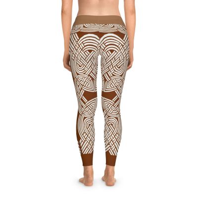 Celtic Knot Stretchy Leggings for Active Wear, Yoga, Workout, Travel, Gifts