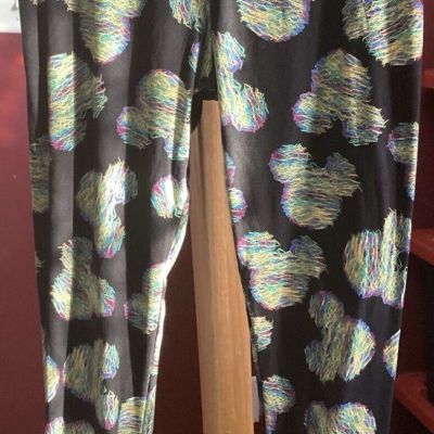 Rare Lularoe Mickey Mouse Leggings Pants Plus Size Tall & Curvy