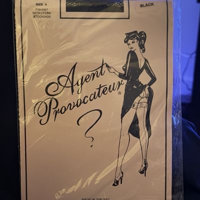 Agent Provocateur Fishnet Black Stockings New In Original Packaging. Size A