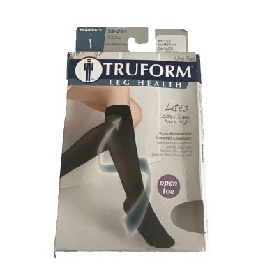 TRUFORM Leg Health Lites Medium Ladies Sheer Knee Highs Nude 1772 15-20 MMH