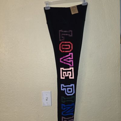 Brand new, never worn black Victoria Secret leggings small