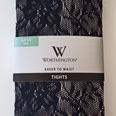 1 PR WORTHINGTON SHEER TO WAIST TIGHTS SIZE 3 / 4