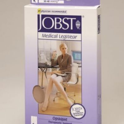 Jobst Opaque Knee Highs 30-40 mmHg Closed Toe Compression Stockings