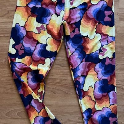 Disney - Minnie/Mickey Mouse Silhouettes - Leggings - No Size Tag