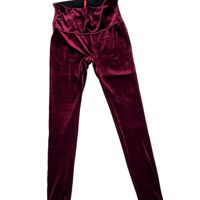 Spanx Velvet leggings Women's size medium Rich Burgundy NWOT style 2070