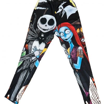 Disney Tim Burton’s Nightmare Before Christmas Jack & Sally Leggings –M