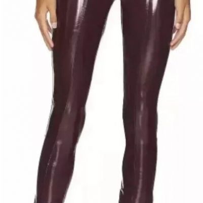 SPANX Ruby Faux Patent Leather MOTO  Liquid Gloss Leggings Pants Sz XS