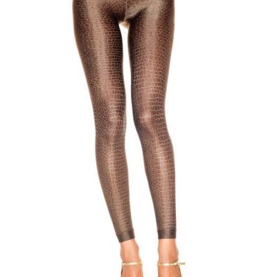 sexy MUSIC LEGS snake PYTHON shiny METALLIC footless TIGHTS leggins STOCKINGS