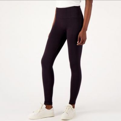 AnyBody Jacquard Smoothing Legging (Black, Size 3X) A554197