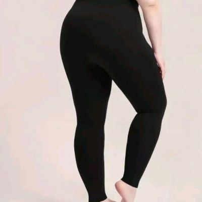 Shapermint Essentials Workout Mid-Waist Shapping Leggings Black Size 3XL