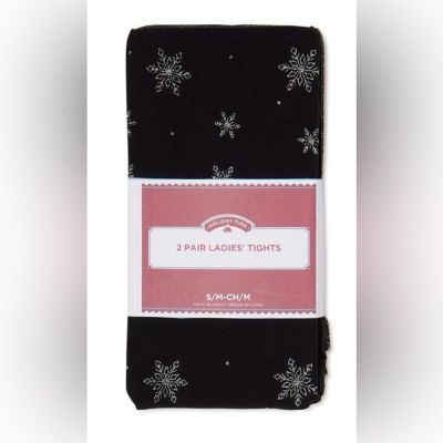 Way To Celebrate Women's Holiday Snowflake Tights, 1 Pair