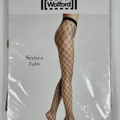 Wolford Sixties Tights Fishnet Color: Honey Size: Medium 19263 New