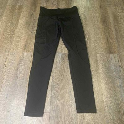 Workout Leggings Womens Size 4 Black Pull On High Waist Activewear Workout