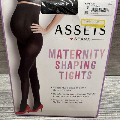 Spanx Assets Maternity Shaping Tights Size 3 Black Soft