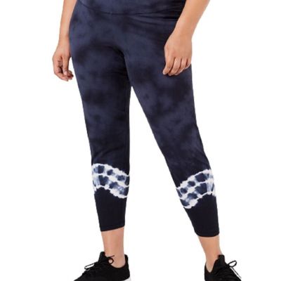 allbrand365 designer Womens Plus Size Tie Dyed Leggings Size:2X Color:Indigo