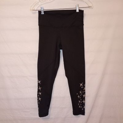 Style Reform Leggings Medium Black Stars KPM Active Yoga Stretch Workout F2