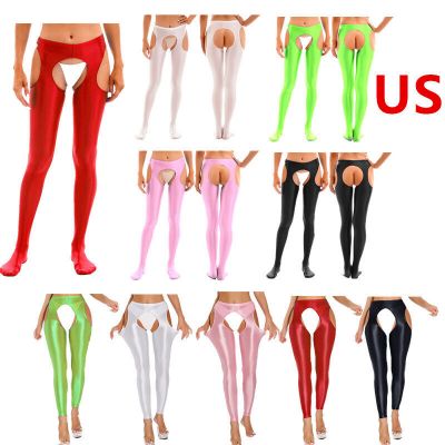 Women's Sexy Sheer See Transparent Tight Long Leggings Slim Mesh Pants Trousers