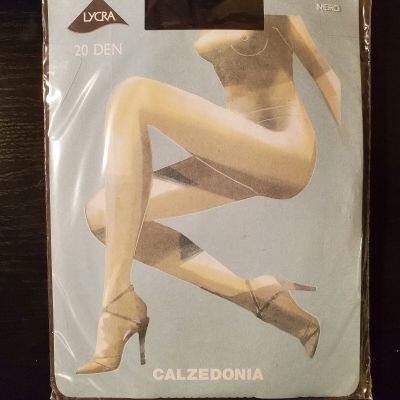 Calzedonia Italian Sheer Tights 20 DEN Everyday Comfort (Size 2, S) Color: Black