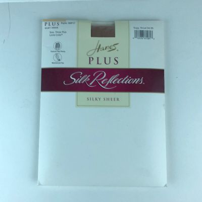 Vintage Hanes Plus Silk Reflections Silky Sheer Three Plus Little Color HG44