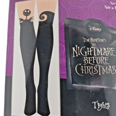 Disney Nightmare Before Christmas Jack Skellington Tights Nylons M/L New