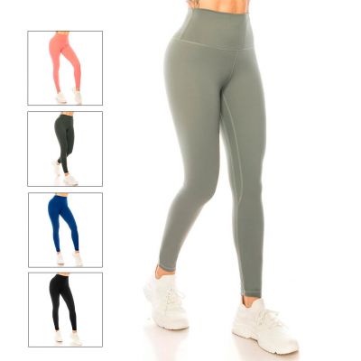 Fashion Base Women's Workout Soft Athletic High Waist Tummy Control Active Sport