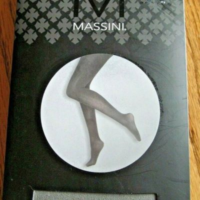 Massini CONTROL TOP OPAQUE TIGHTS~Gray~New In Package~Women's Size S/M