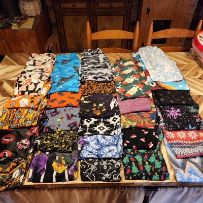 Lot of 48 Lularoe And Other Brands Leggings OS One Size Fall Christmas Holiday