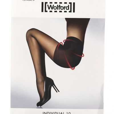 Wolford Individual 10 Soft Control Top Tights in Black L114323 Size S