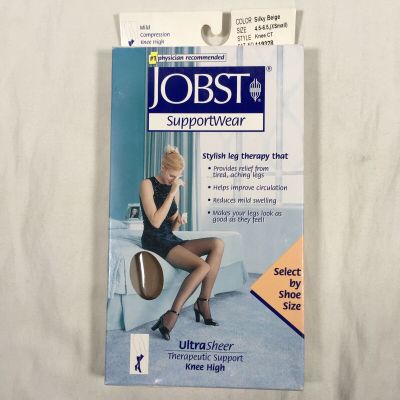 New Jobst Ultrasheer 8-15 mmHg Knee High Support Wear Silky Beige 119328 X-Small