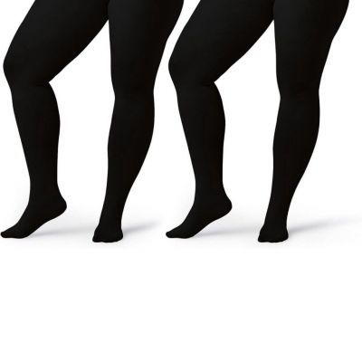 Silky Toes Plus Size Tights for Women Opaque Curvy