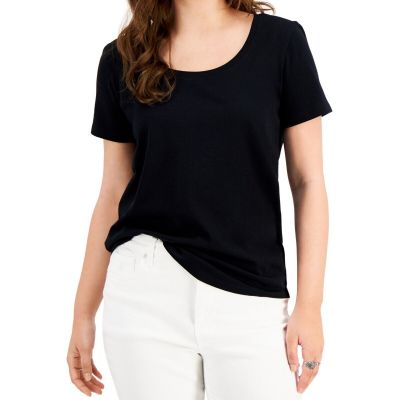 Style & Co Classic Cotton T-Shirt L