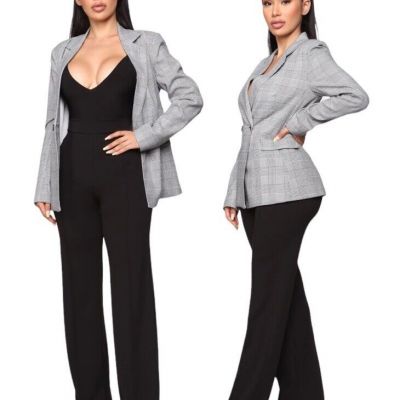 Fashion Nova Victoria High Waisted Dress Pants Black XS Stretch Career NEW Long