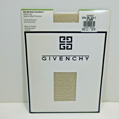 Vtg NOS 1993 Givenchy Body Smoothers Support Pantyhose Size C Style 555 La Creme