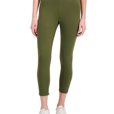 MSRP $20 Style & Co Women Mid-Rise Capri Leggings Green Size Small