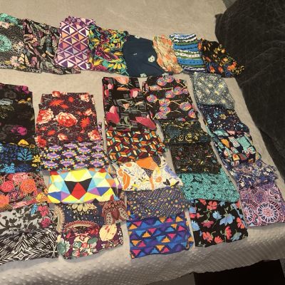 Lot Of 33 Lularoe OS Leggings-Various Prints